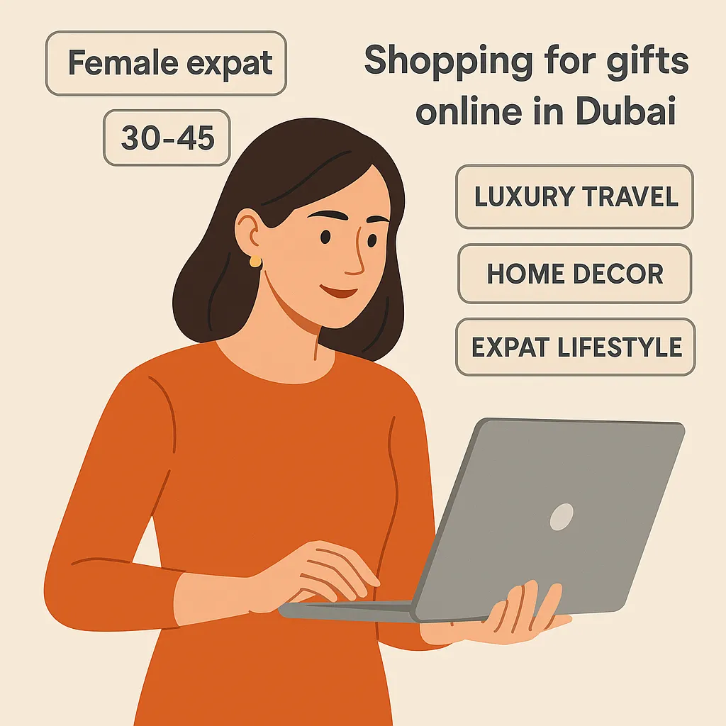 Why Am I Not Getting Leads from Facebook Ads in Dubai? Female expat marketing persona used in Facebook ads for Dubai
