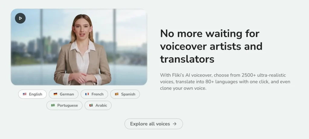 Fliki AI Review: Is This the Ultimate Tool to Create Content That Pops? fliki ai review dashboard and website screenshot